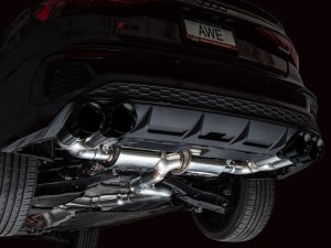 Audi S3 Performance Exhaust - AWE Tuning - Touring Edition, Cat-Back - Diamond Black - `22-`24